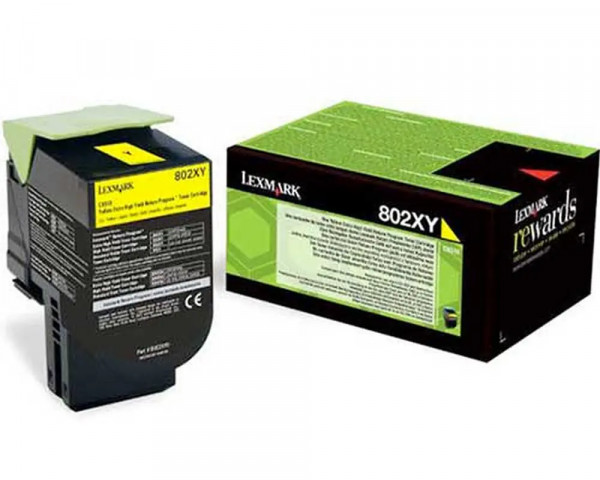 Original-Toner Lexmark 802XY (80C2XY0) Yellow