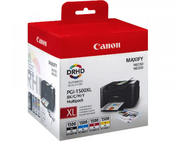 Original Multipack Canon PGI-1500XL BK/C/M/Y