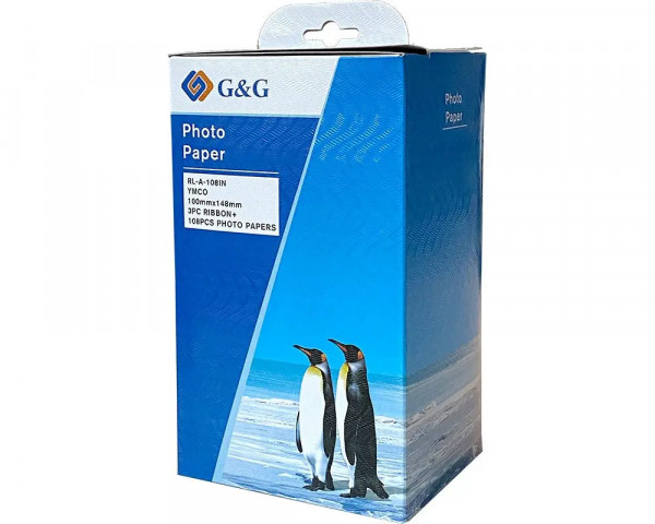 G&G Fotopapier-Farbkartuschenset ersetzt Canon KP-108IN (3115b001)