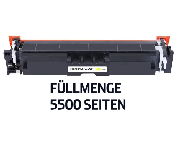 XL-Toner W2202X kompatibel zu HP 220A/220X Yellow 5,5K