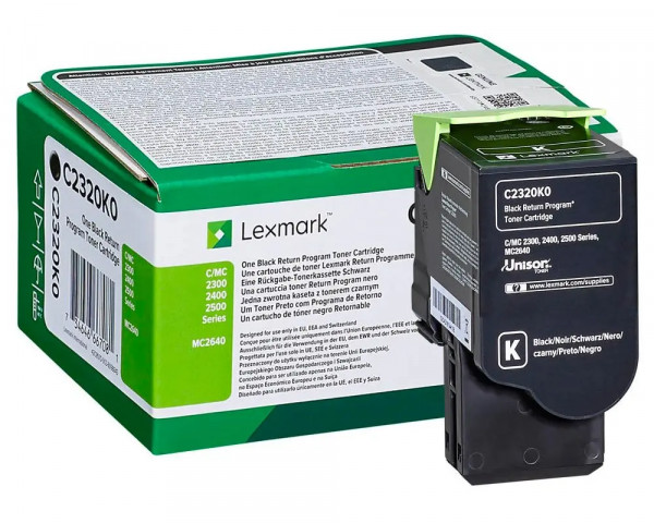 Original-Toner Lexmark C2320K0 Black