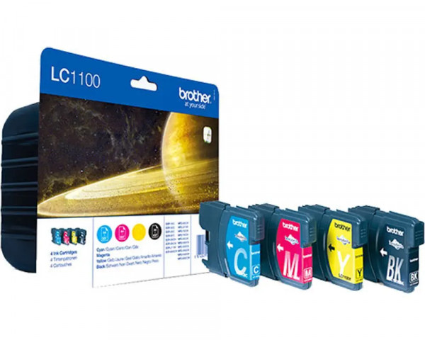 Original Multipack Brother LC-1100VALBP Black, Cyan, Magenta, Yellow