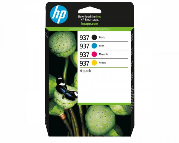 HP 937 Original Druckerpatronen Multipack Black, Cyan, Magenta, Yellow