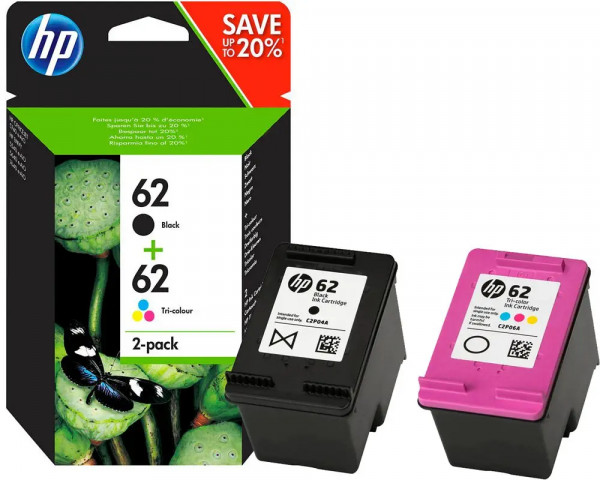 Original Multipack HP Nr.62 (N9J71AE) Black+Color