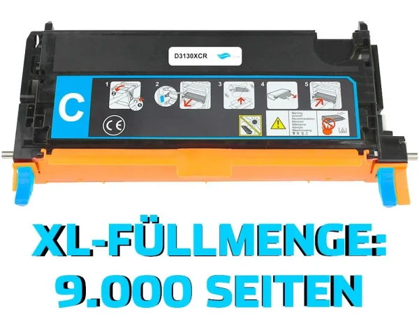 Rebuilt-Toner ersetzt Dell 593-10290 Cyan