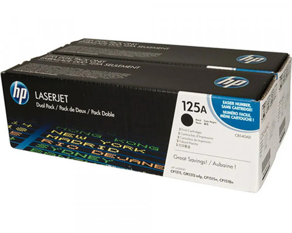 Doppelpack Original-Toner HP CB540AD (125A)