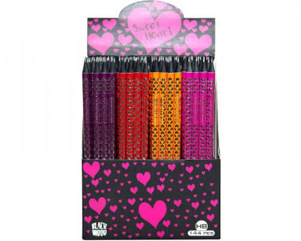 Sweet Heart HB-Bleistift, schwarzes Holz