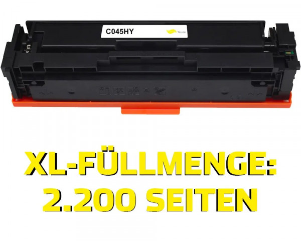 Kompatibler XL-Toner ersetzt Canon 045 H Yellow