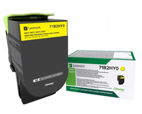 XL-Original-Toner Lexmark 71B2HY0 Yellow