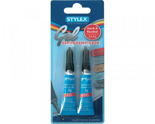 Stylex Sekundenkleber (2x3g) tropffrei