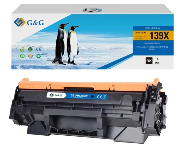 Toner kompatibel zu HP 139X / W1390X Black 4K