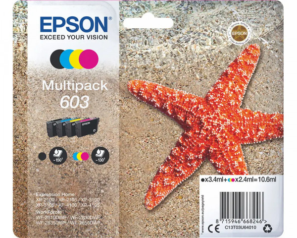 Original Multipack Epson Nr.603 C/M/Y/K