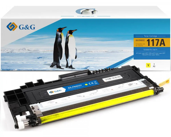 Kompatibler-Toner ersetzt HP W2072A (117A) Yellow