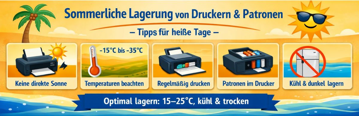 Richtige Patronen Lagerung im Sommer