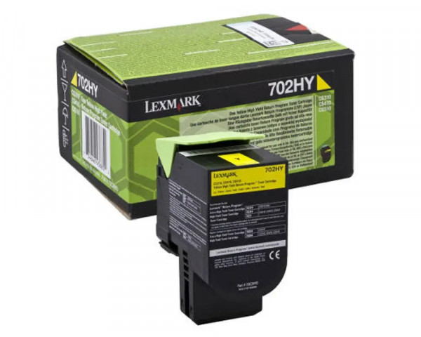 Original-Toner Lexmark 702HY Yellow