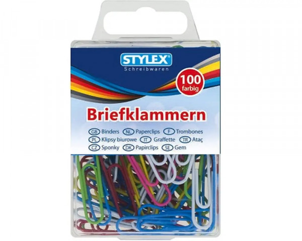 Bunte Büroklammern von Stylex 32mm