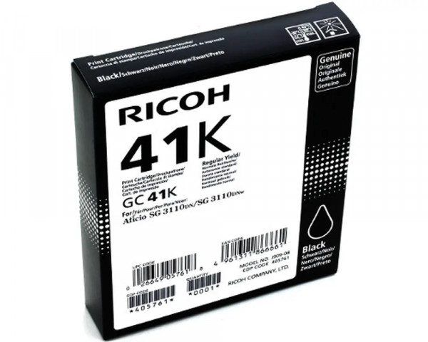 Original Gel-Kartusche Ricoh GC41K Black