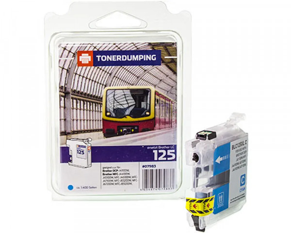 Tonerdumping Druckerpatrone ersetzt Brother LC-125CXL