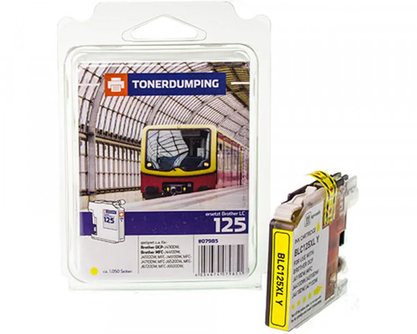 Tonerdumping Druckerpatrone ersetzt Brother LC-125YXL