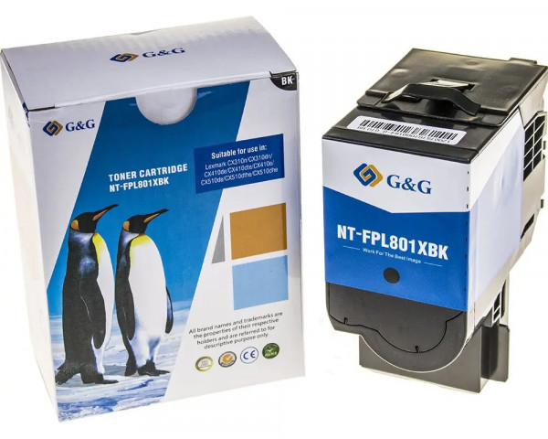 G&G-Toner ersetzt Lexmark 802SK/ 80C1SK0/ 80C2SK0/ 80C8SK0 Black