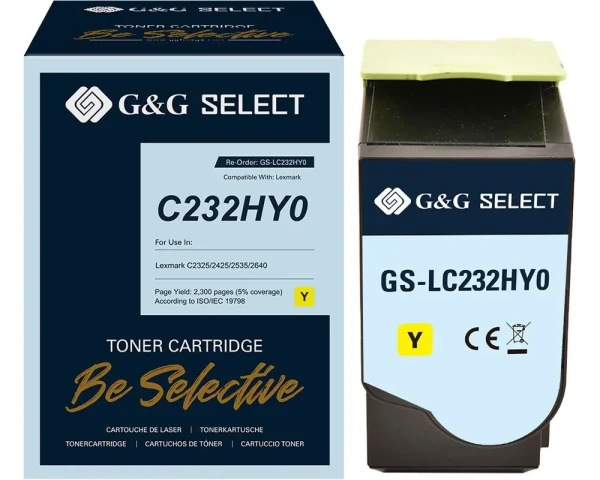 Rebuilt-Toner ersetzt Lexmark C232HY0 Yellow