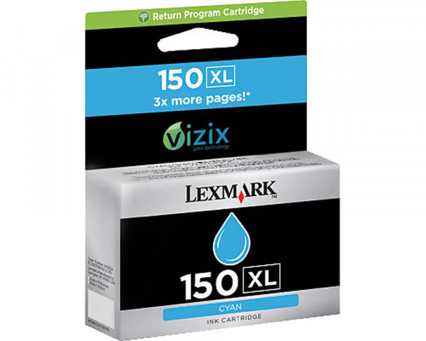 Original Druckerpatrone Lexmark Nr.150XL (14N1615E) Cyan