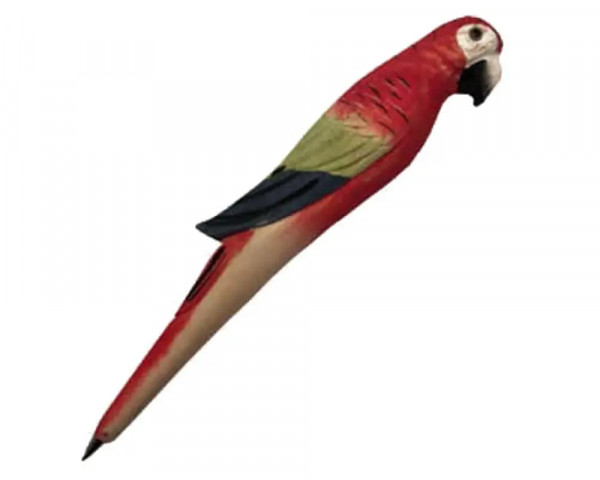 Tierkopfstift Papagei aus Holz