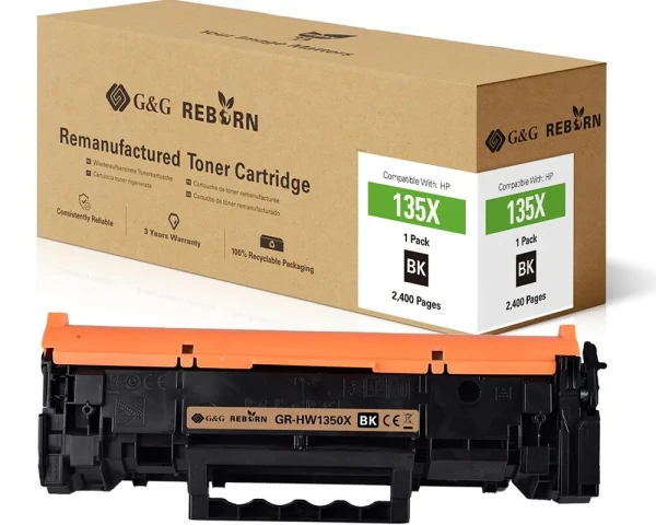 Reborn-Toner ersetzt HP 135X/ W1350X Black 2,4K