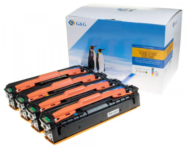 Sparpaket 4x G&G-Toner ersetzt Samsung CLT-P504C/ SU400A C/M/Y/K