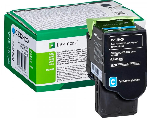 Original XL-Toner Lexmark C232HC0 Cyan