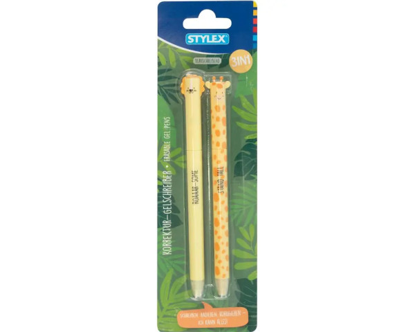 Stylex 2er-Set Korrektur-Gelschreiber Dschungel