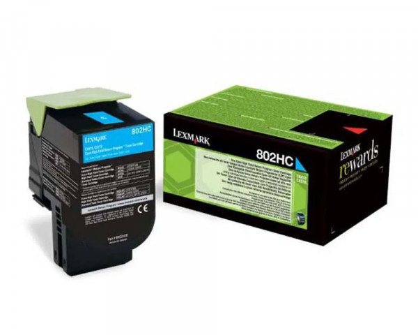 Original-Toner Lexmark 802HC Cyan