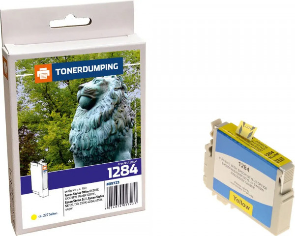 TONERDUMPING Druckerpatrone ersetzt Epson T1284 Yellow
