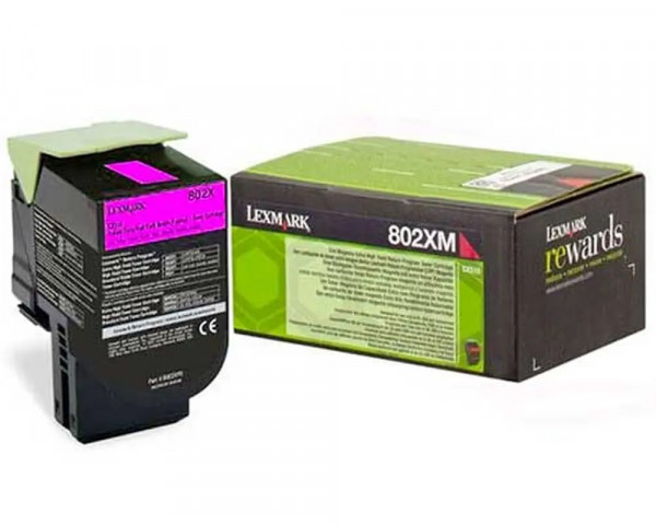 Original-Toner Lexmark 802XM (80C2XM0) Magenta