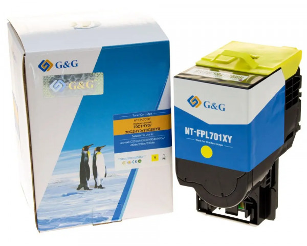 Business-Toner ersetzt Lexmark 702HY, 70C2HY0 Yellow