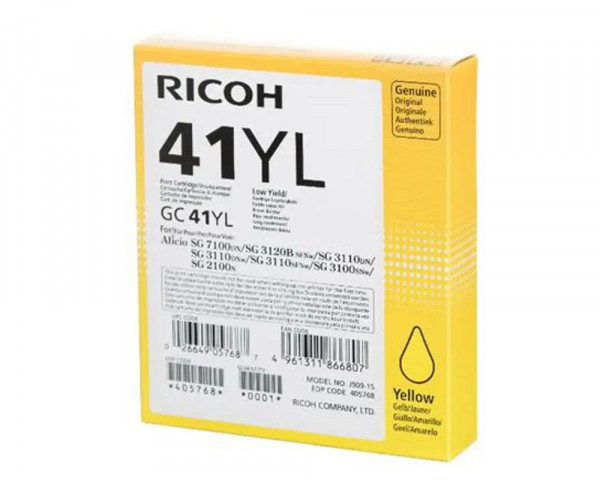 Original Geljet-Patrone Ricoh GC41YL