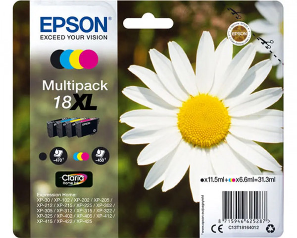 Original-Multipack Epson Nr.18XL (C13T18164010)