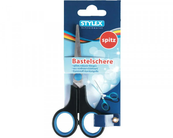 STYLEX Bastelschere, spitze Ecken