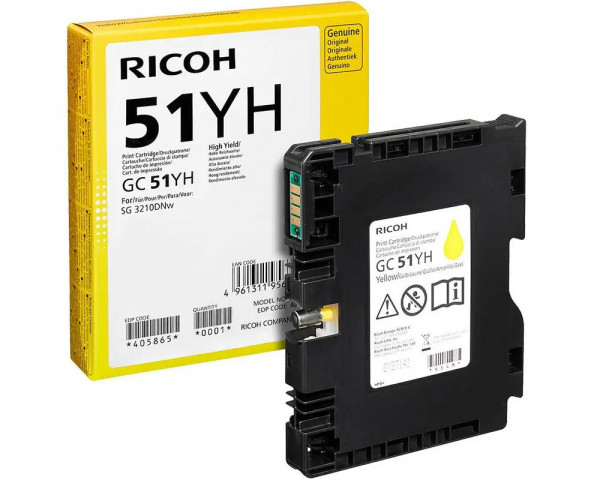 Original Druckerpatrone Ricoh GC-51YH Yellow