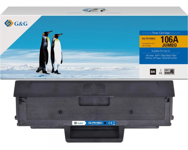 Kompatibler XL-Toner ersetzt HP 106A/ W1106A Black