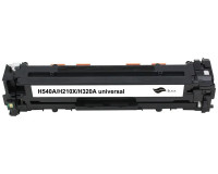 Universal-Toner ersetzt HP CB540A/ CE320A/ CF210A/ HP 125A/ 128A/ 131X/ Canon 716BK/ 731H Black