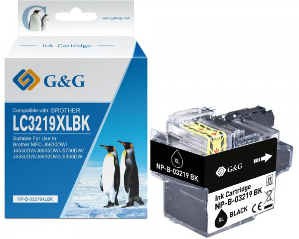 G&G Patrone ersetzt Brother LC3217BK/ LC3219XL BK