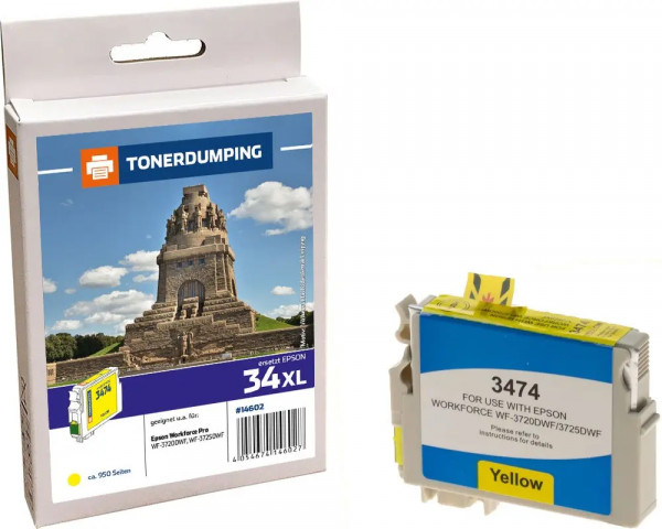 Tonerdumping-Patrone ersetzt Epson Nr.34XL Yellow