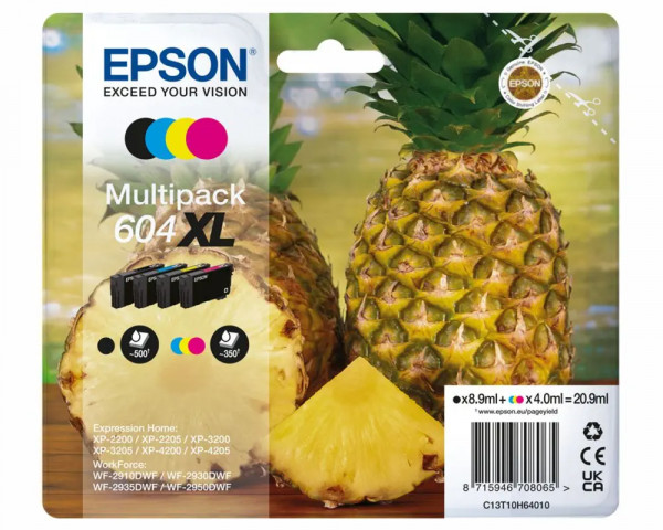 Original-Multipack Epson 604XL BK/C/M/Y/ C13T10H64010