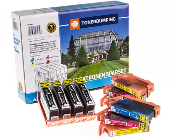 Sparpaket 10 TONERDUMPING Patronen ersetzt HP Nr.364XL Serie