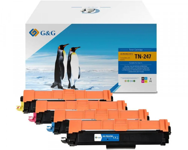 Sparpaket XL-Toner kompatibel zu Brother TN-247 Serie