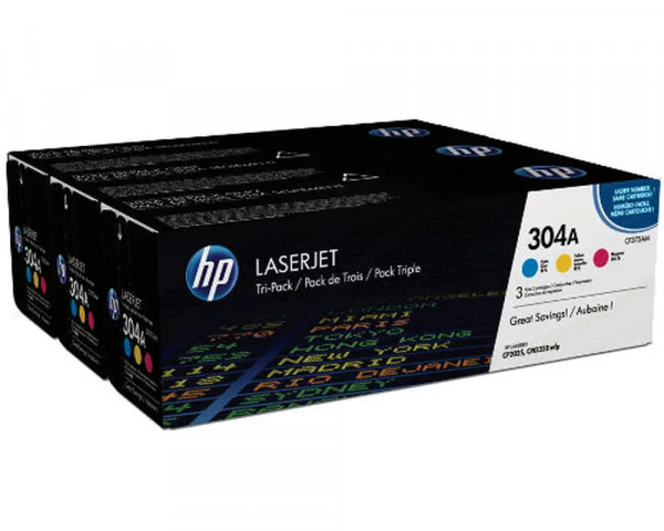 Multipack 3 Original-Toner HP CF372AM (304A)