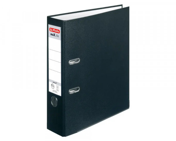 Herlitz maX.file DIN A4-Ordner 80mm in Schwarz