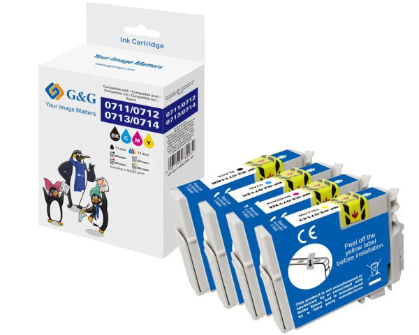 TONERDUMPING 4er Multipack ersetzt Epson T0715